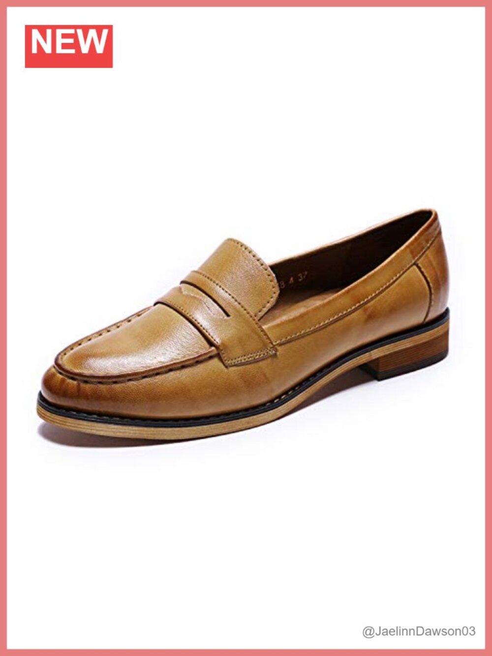 Classic Women's Leather Penny Loafer Slip On Casual Work Shoes Cushioned